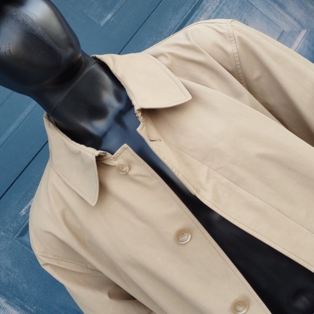 AUSTIN REED MEN'S LUXURY TRENCH COAT (CUSTOM INTERIOR)